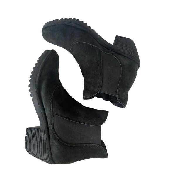 FLY London Leather Ankle Boots - Wote in Black EU 41 US 10 - Picture 15 of 16